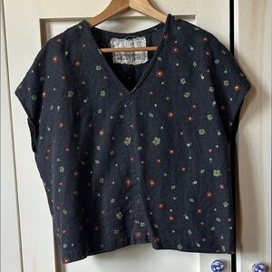 nPL MALTA top in Aline Bea collab heavy linen